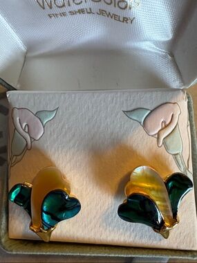 Water Colors Fine Shell Jewelry Earrings